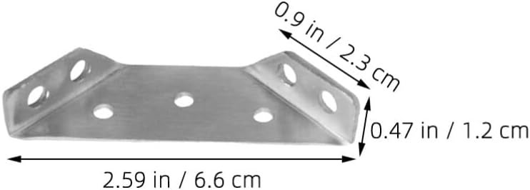 Housoutil 12 Sets Stainless Steel Corner Braces Heavy Duty Angle Connectors with Screws - Image 5